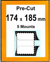 Pre-cut Mounts 174 x 185 mm  (stamp w x h)