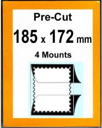 Pre-cut Mounts 185 x 172 mm  (stamp w x h)