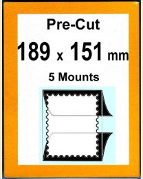 Pre-cut Mounts 189 x 151 mm  (stamp w x h)