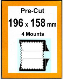 Pre-cut Mounts 196 x 158 mm  (stamp w x h)