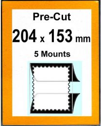 Pre-cut Mounts 204 x 153 mm  (stamp w x h)