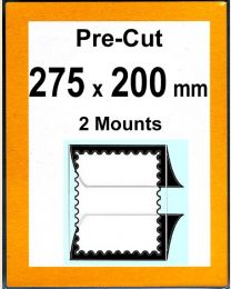Pre-cut Mounts 275 x 200 mm  (stamp w x h)