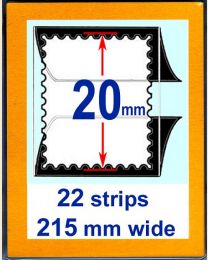 20 mm high,   215 mm mount strip