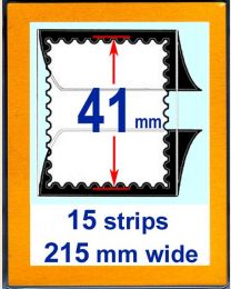 41 mm high,   215 mm mount strip