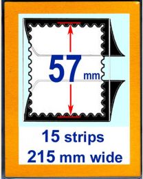 57 mm high,   215 mm mount strip