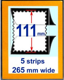 111 mm high,   265 mm mount strip