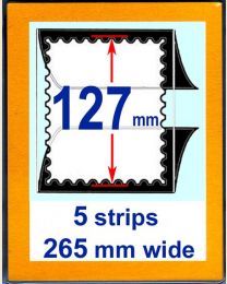 127 mm high,   265 mm mount strip