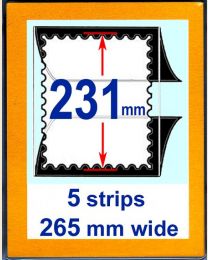 231 mm high,   265 mm mount strip