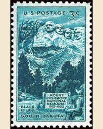 #1011 - 3¢ Mt. Rushmore