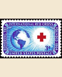#1016 - 3¢ Red Cross