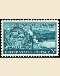 #1019 - 3¢ Washington Territory