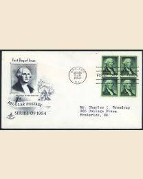 #1031 - 1¢ G. Wash.: FDC