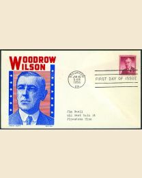 #1040 - 7¢ W. Wilson: FDC