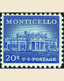 #1047 - 20¢ Monticello
