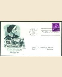 #1051 - 50¢ S.B. Anthony: FDC