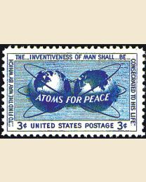 #1070 - 3¢ Atoms for Peace