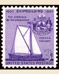 #1095 - 3¢ Shipbuilding