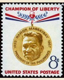 #1096 - 8¢ Ramon Magsaysay