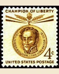 #1110 - 4¢ Simon Bolivar
