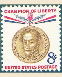 #1111 - 8¢ Simon Bolivar