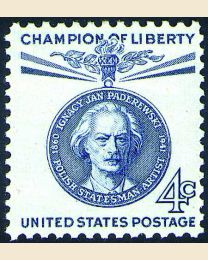 #1159 - 4¢ Ignacy Jan Paderewski