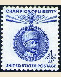 #1165 - 4¢ Gustaf Mannerheim