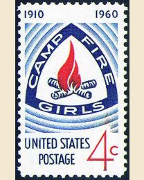 #1167 - 4¢ Camp Fire Girls
