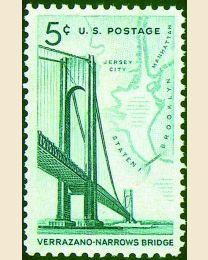 #1258 - 5¢ Verrazano Bridge