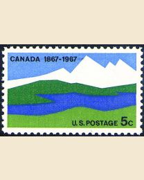 #1324 - 5¢ Canada Centenary