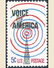 #1329 - 5¢ Voice of America