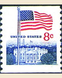 #1338G - 8¢ Flag & White House