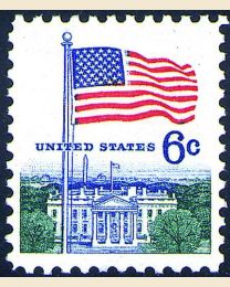 #1338 - 6¢ Flag & White House