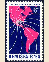 #1340 - 6¢ Hemisfair '68