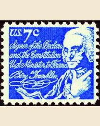 #1393D - 7¢ Benjamin Franklin