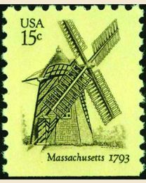 #1740 - 15¢ Windmill - Massachusetts