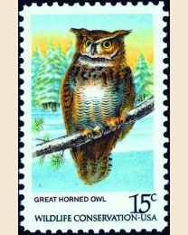 #1763 - 15¢ Great Horned Owl