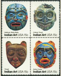 #1834S - 15¢ Indian Masks