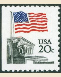 #1896 - 20¢ Flag over Court