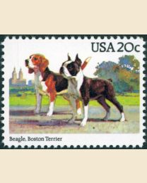 #2098 - 20¢ Beagle & Terrier