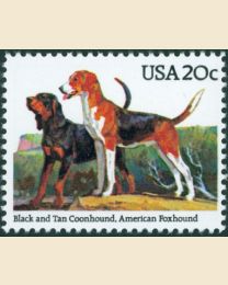 #2101 - 20¢ Coon- & Foxhound