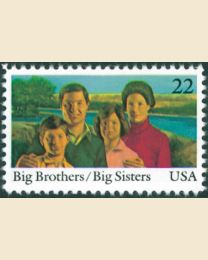 #2162 - 22¢ Big Brothers & Sisters