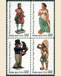 #2240S - 22¢ Woodcarved Figures