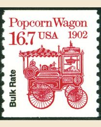 #2261 - 16.7¢ Popcorn Wagon precancelled