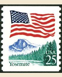 #2280 - 25¢ Flag & Yosemite