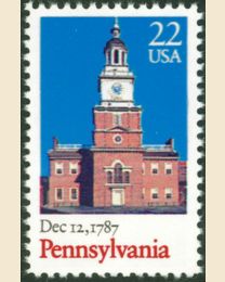 #2337 - 22¢ Pennsylvania (1987)
