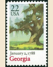 #2339 - 22¢ Georgia (1988)