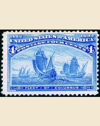 # 233 - 4¢ Fleet of Columbus