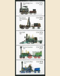 #2362S - 22¢ Locomotives