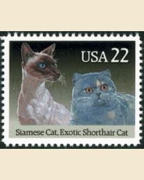 #2372 - 22¢ Siamese & Shorthair