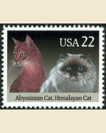#2373 - 22¢ Abyssinian & Himalayan
